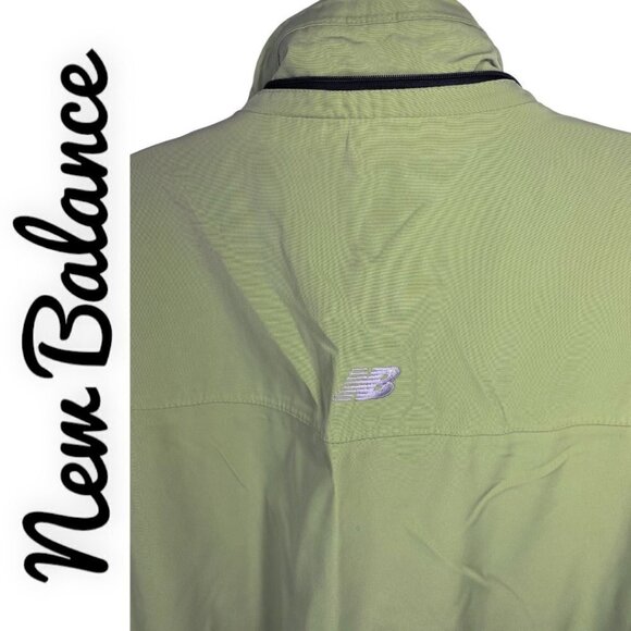 NEW BALANCE Performance Outerwear Rain Jacket in Yellow Green, Size XL - Picture 4 of 12